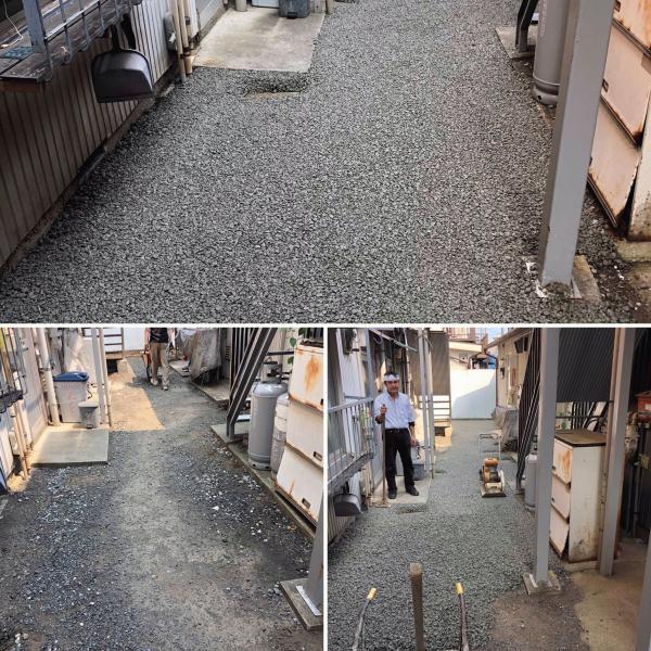 【神奈川】「アパートとアパートの間の通路が雨の日水たまりができて歩きづらい」