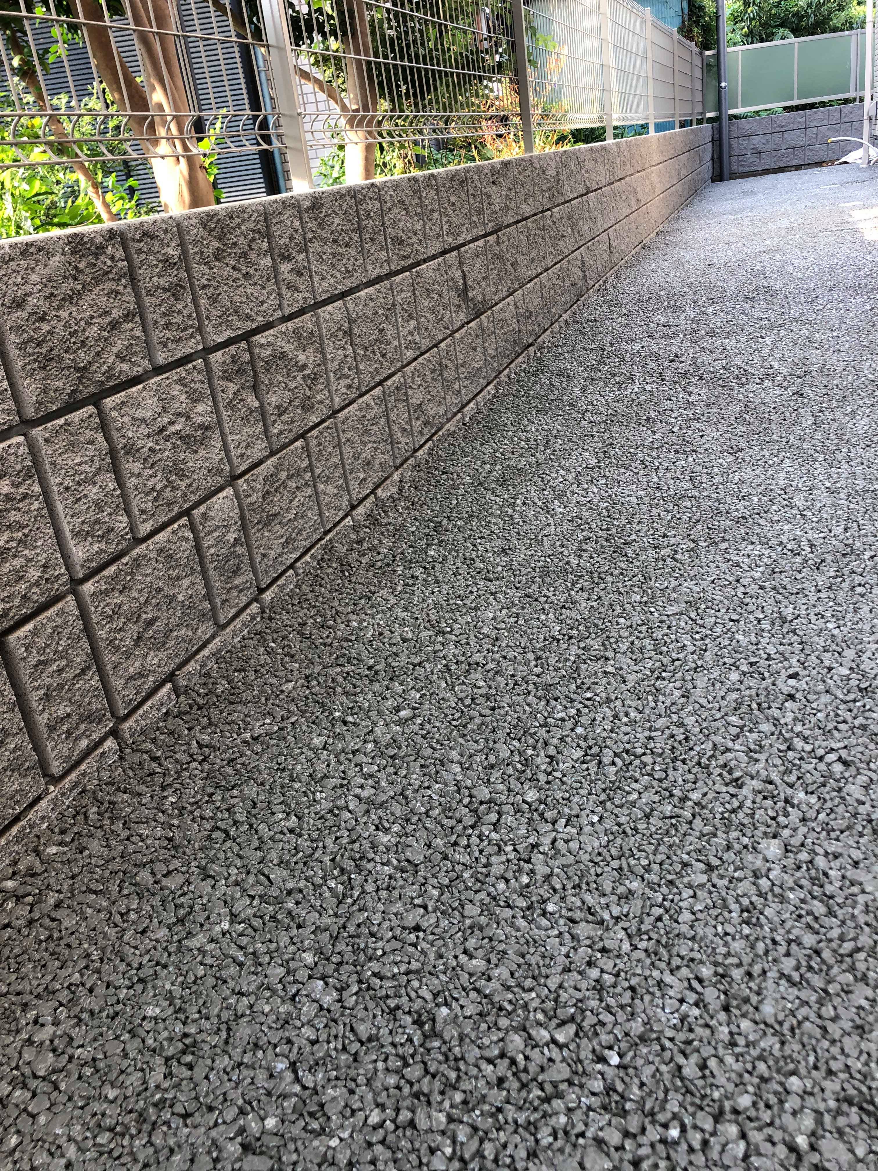 神奈川 パナソニックホームズ外構にも透水性コンクリート Natex施工100m2犬走り 勾配対策 水たまり対策 Drytech ドライテック 透水性舗装仕上材 生コンポータル 神奈川 パナソニックホームズ外構にも透水性コンクリート Natex施工100m2犬走り 勾配対策 水たまり対策 Drytech ドライテック 透水性舗装仕上材 生コンポータル