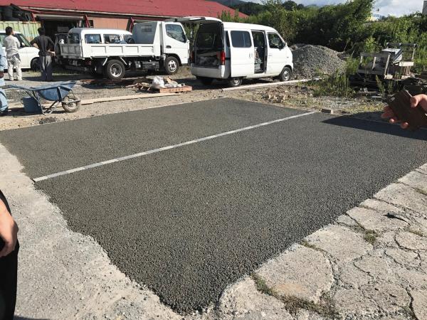 「インターロッキングとの同時施工」 山形・エクステリア・見学会・透水・目地・土間コン