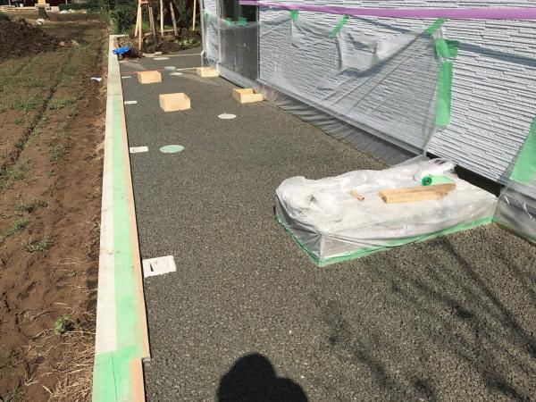 「おしゃれな成城でも透水やります」 透水・見学会・東京