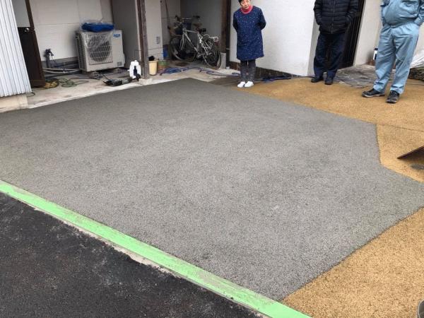 「島根に負けず、どしどしあちこち」 水はけ・駐車場