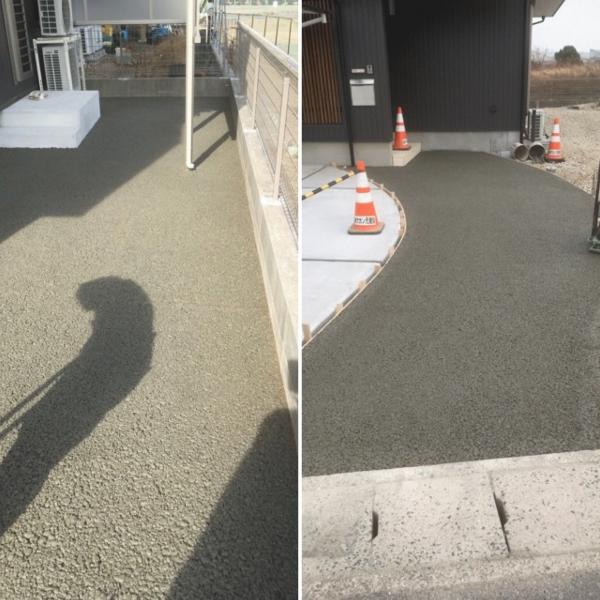 初めてでもプロの仕事【碧南市】ダイソン故郷に透水性コンクリートの錦を飾る