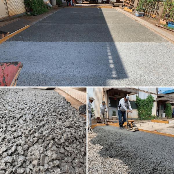 【神奈川】「アスファルトがたわんでフォークリフトが危ない」石油製品じゃない透水性コンクリートの真価