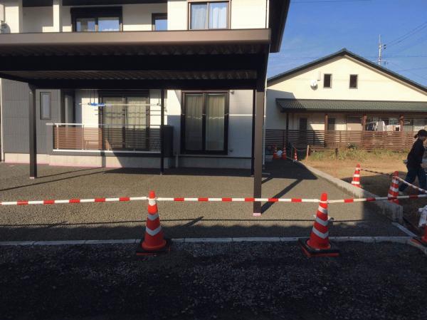 【熊本】「水たまりができず草取りのないドライテックを施工してください」施主指定