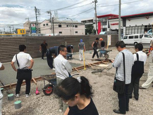 「もっともっと頑張ります」 横浜・透水・駐車場・大型・排水