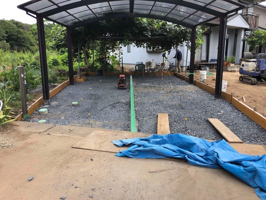 茨城県駐車場施工前