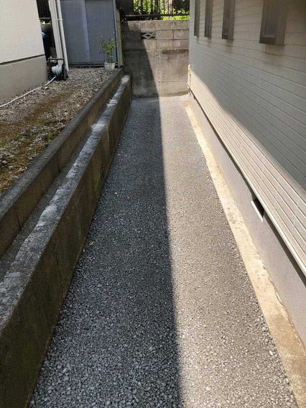 【静岡】「犬走り8m2を3名で40分」「建物の裏をきれいにしたい」