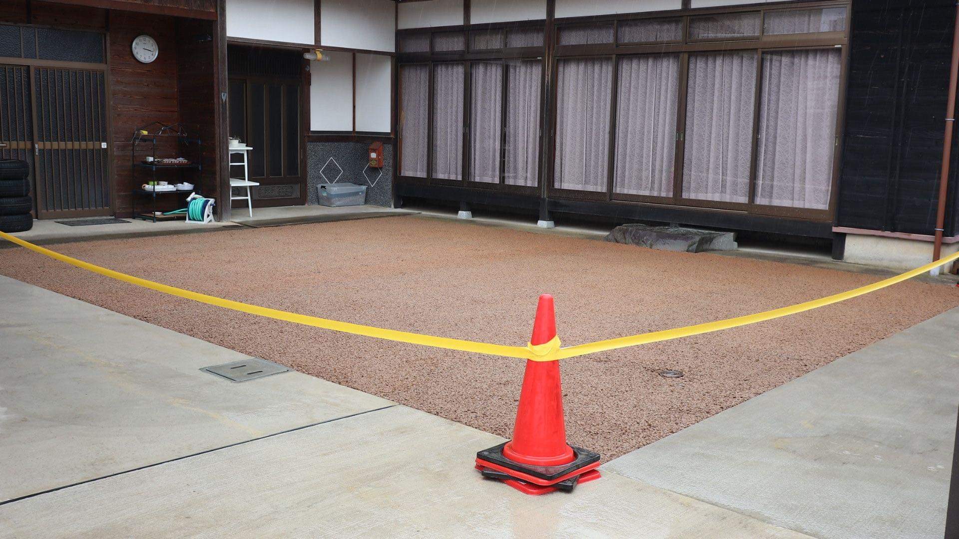 【京都】「今日はかなりの降雨でしたが問題無く透水してました」吉岡商店・NAKANO