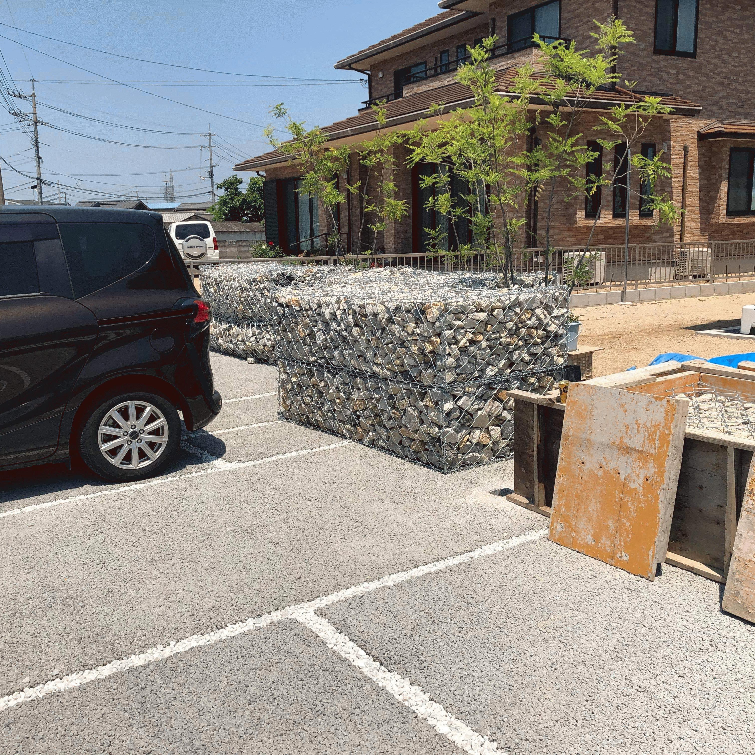 【岡山】「《蛇籠》と《ポーラスコンクリート》庭づくり新しい形」白石建設
