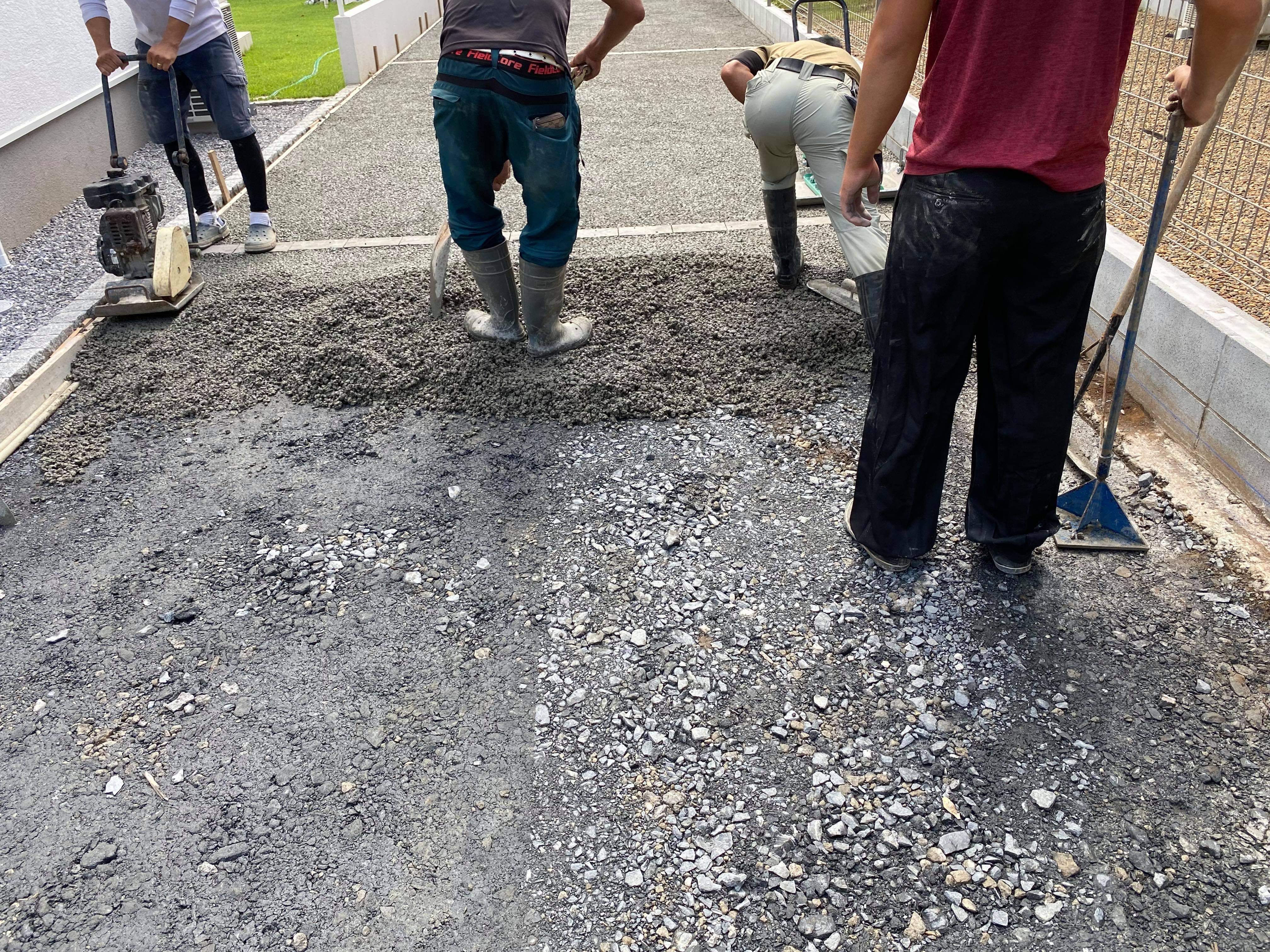 【茨城】「旗竿地、水勾配、排水ってなら《土間コン》よりも《安い》です」大里ブロック工業・山下外構