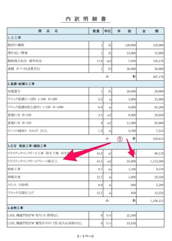 「土間コンに比べて100万円高い見積もりが出てきました」あとだしじゃんけんワークス