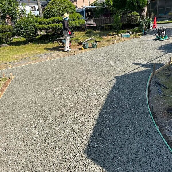 業者さんは常に水はけ、排水計画、水勾配で悩んでいます。一挙解決する土間コン™︎あります