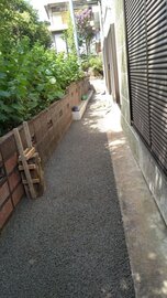 洗車や散水など水はけに困らないコンクリ