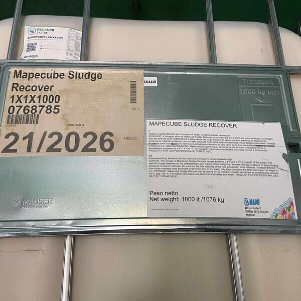 イタリアMAPEIの特殊混和剤 【MAPECUBE SLUDGE RECOVER】 日本上陸！ もう、生コンスラッジは、ゴミじゃない