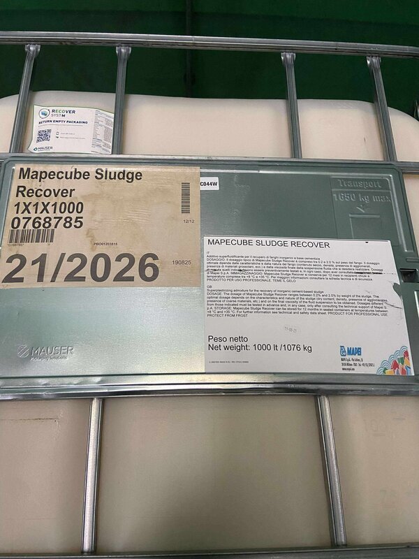 イタリアMAPEIの特殊混和剤 【MAPECUBE SLUDGE RECOVER】 日本上陸！ もう、生コンスラッジは、ゴミじゃない