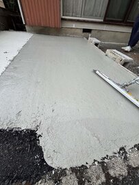 完全資源循環型生コンは真っ白だった