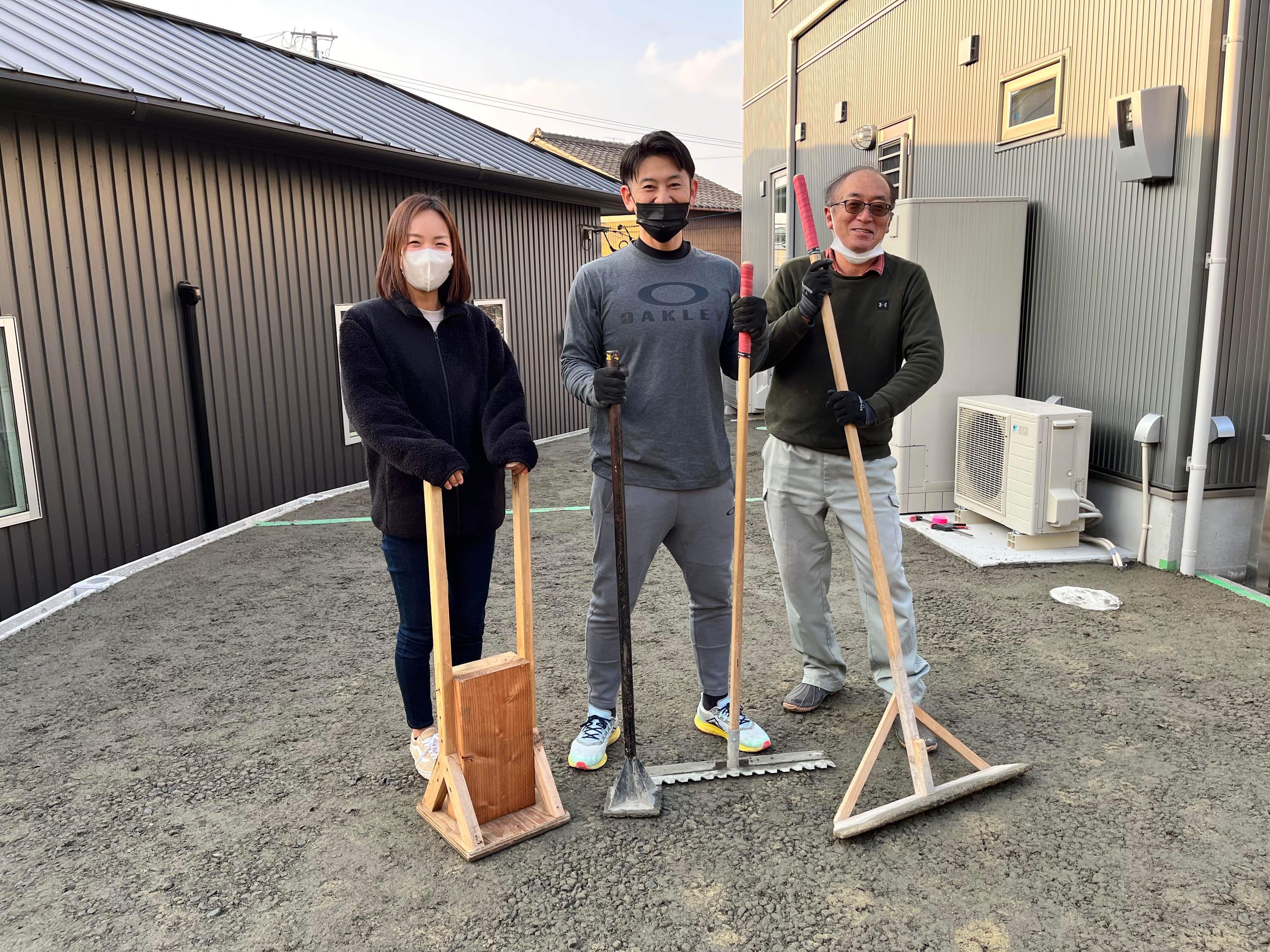 福岡】「ご家族3人で楽しく快適な駐車場を完成させちゃいました」DIY