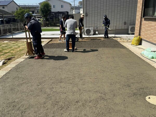 お庭の素敵な芝生を卒業して今度は素敵なバスケットコートに変身も オワコン®︎ が叶えます