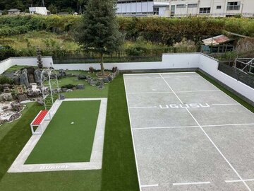 除草が大変だった別荘が【オワコン】で信じられないくらい見違えた（ソフティ/ピックルボール/バトミントン/ちびっ子サッカー/パタゴルフコース）