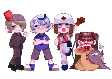 「ブログ3本丸10年記念ノベルティ！」ザンコン™︎ オコシコン®︎ オワコン®︎まさ固®︎ イワモル®︎ 