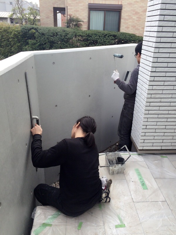 RC打ち放し補修、美術・芸術の経験が光る仕事です。