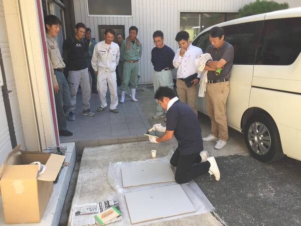 「熊本でも色合わせやります!」 色合わせ・コンクリート打ち放し・熊本・体験会