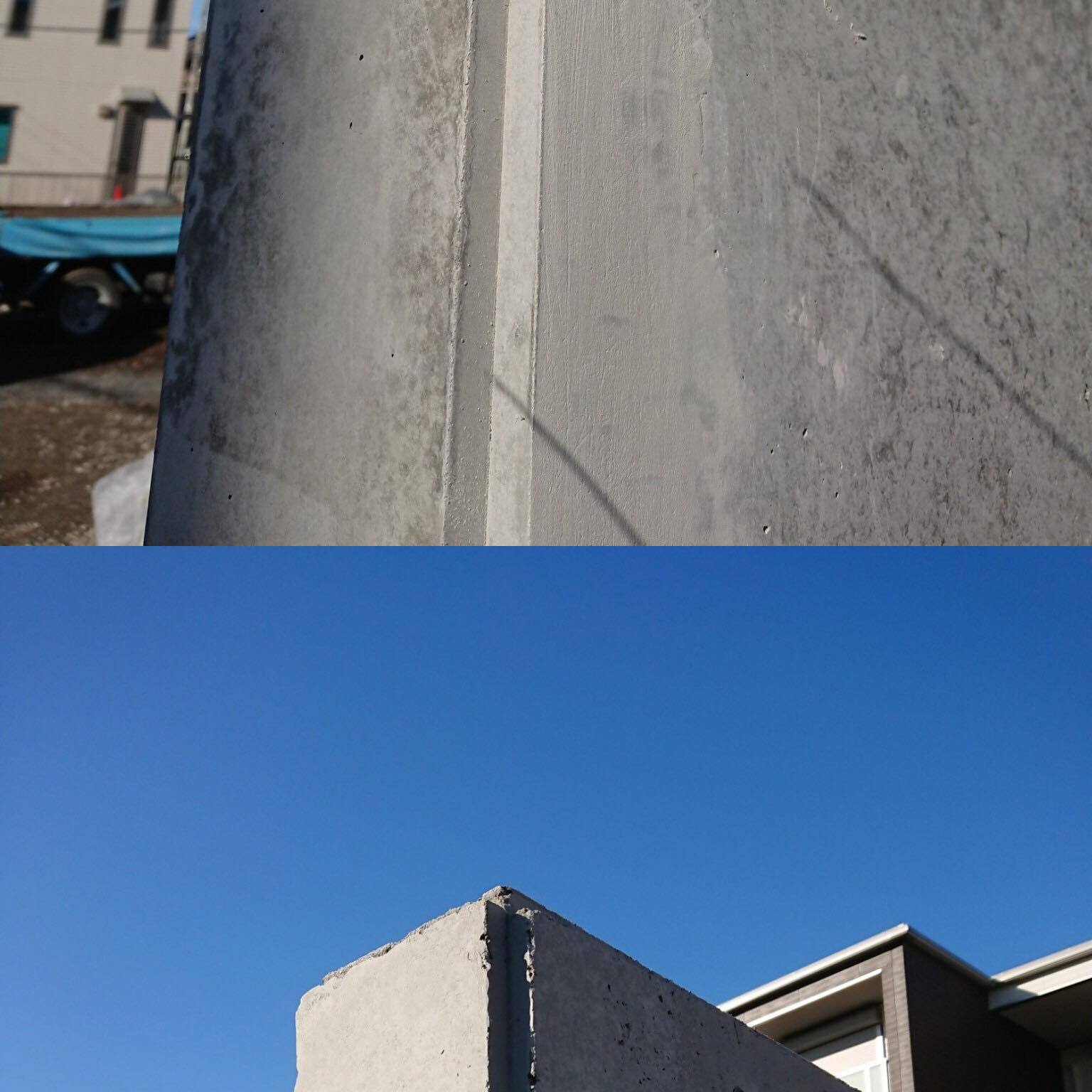 「施工能力を示すシンボル」 打ち放し・色合わせ・建材店・商社・擁壁・共同住宅・価格