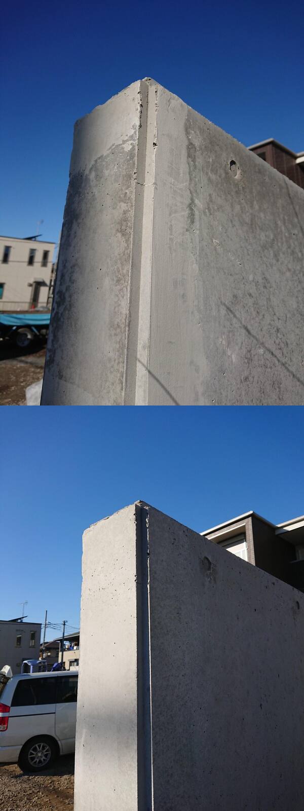 「施工能力を示すシンボル」 打ち放し・色合わせ・建材店・商社・擁壁・共同住宅・価格