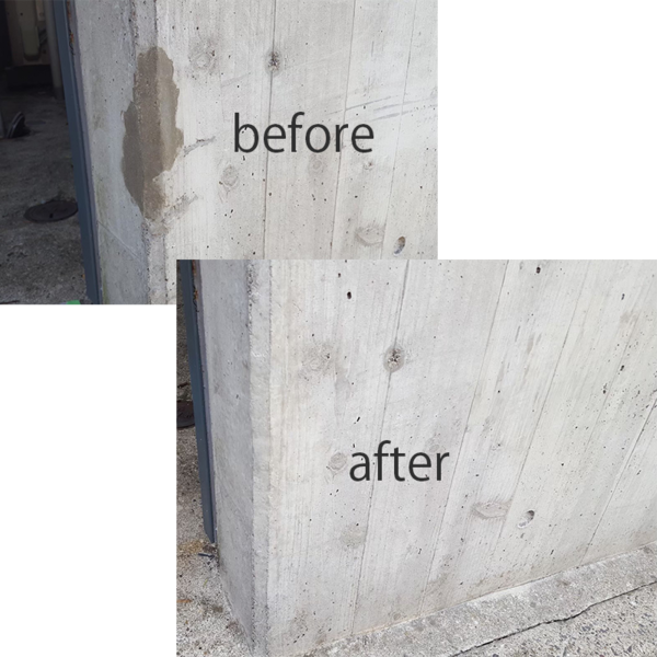 【東京】「杉板打ち放しの場合はちょっと高度なテクニック」コンクリート見た目補修