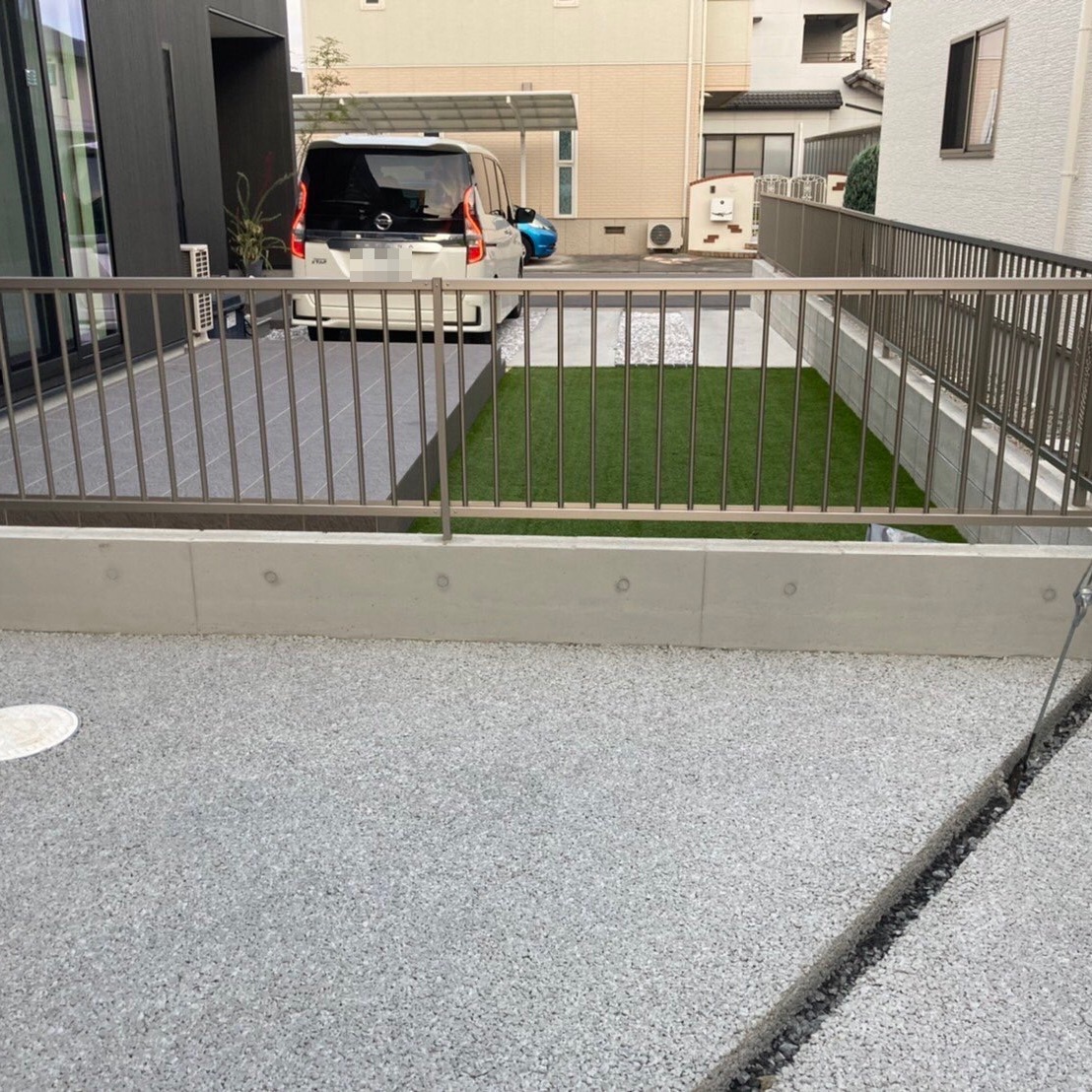 【岡山】「なんの変哲もないブロック塀が突如高級仕上げ様式《打ち放しコンクリート》に様変わり」コンクリートリフォーム